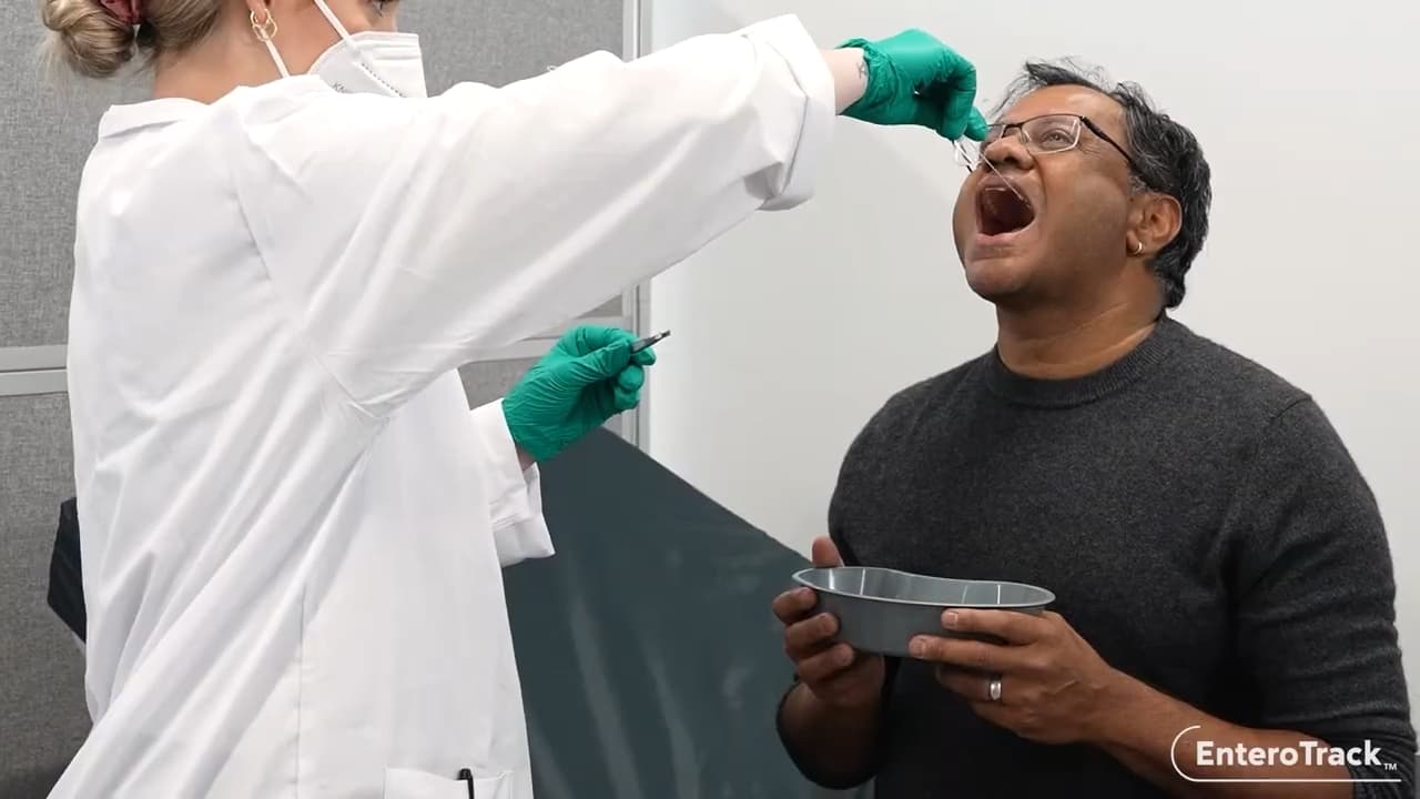 Doctor with patient using EnteroTracker